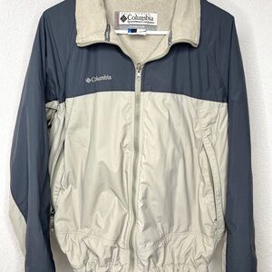 Columbia Interchange Core Vertex Light Gray Coat Mens Size Large Ski Snow Jacket